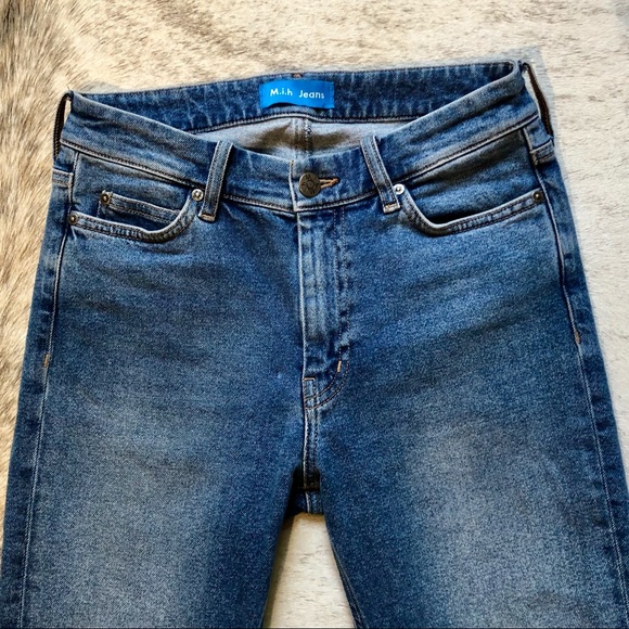 M.i.h Niki High-Rise Straight Cropped Jeans Sz 26 - Picture 4 of 5